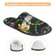 thumbnail image 3 of Fotbe Mardi Gras6 Pantuflas Peludas para Mujer con Estampado, Zapatillas de Peluche, Zapatos de Invierno para Casa, Uso Interior y Exterior-Medium, 3 of 8