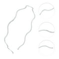 thumbnail image 3 of Unique Bargains 1 Pc Simple Double Row Headbands for Women Wave Silver Tone, 3 of 6