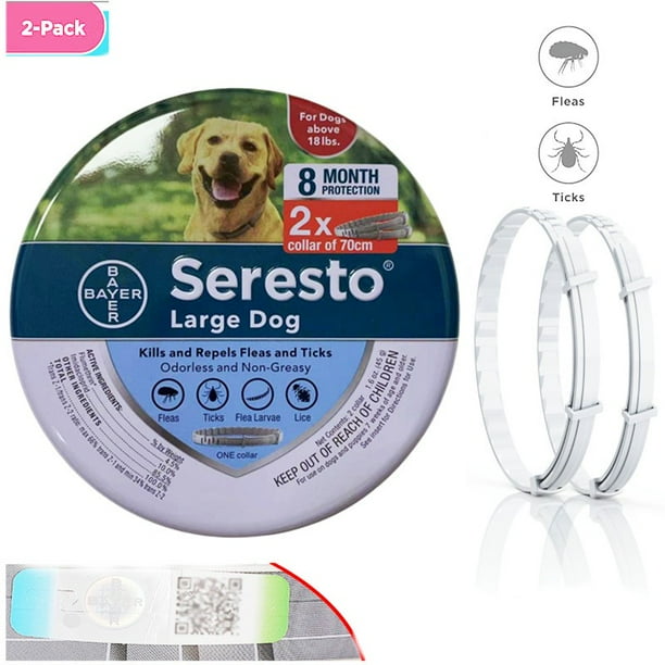 Elanco 2 Piezas Paquetes Promocionales Bayer Seresto Mosquito Collar Antipulgas Y Garrapatas Protección Eficaz Animal Collar Antiparasitario Para Perros Gatos Todos Los Pesos Tallas 8 Meses Deng Xun unisex