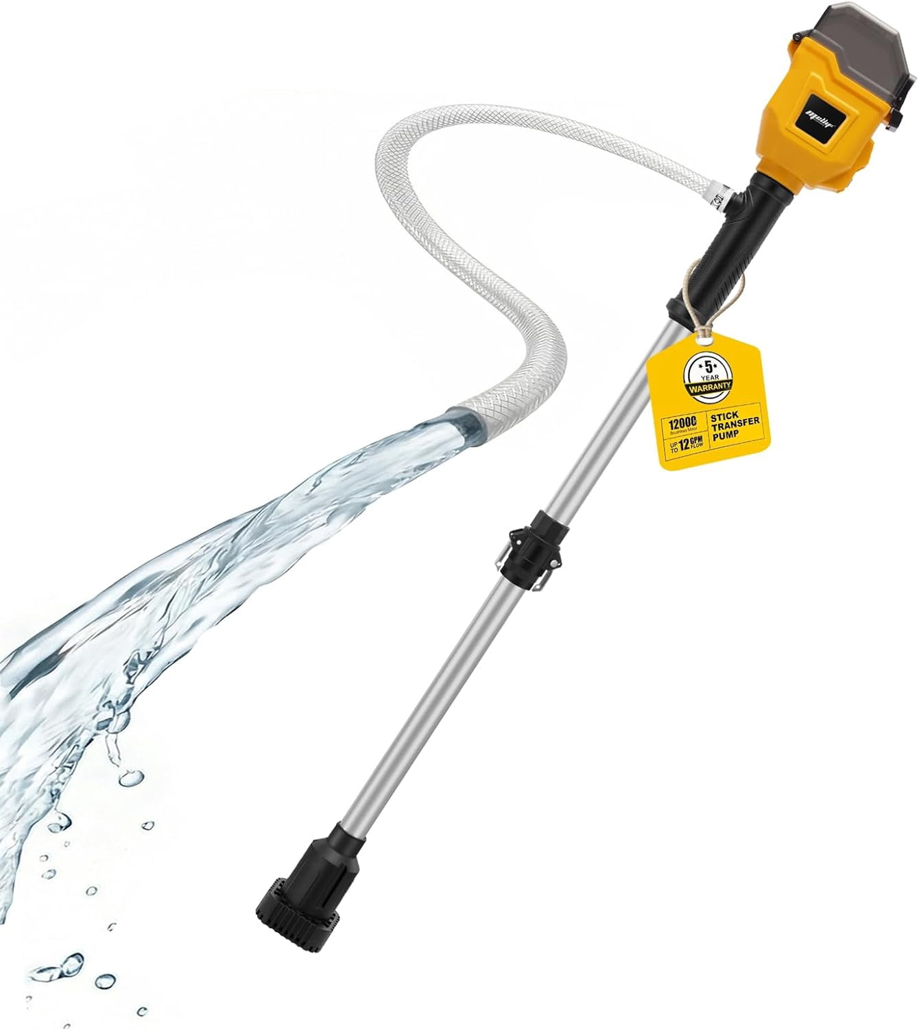 ♡HOOPEY♡  Milwaukee M12 Cordless Electric Water Transfer Pump, Battery