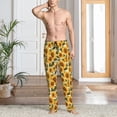 thumbnail image 2 of Honiee Romantic Elegant Sunflower for men - a sleek fusion of Straight Pajama Pants, versatile Lounge Pants, and cozy Sleepwear, all rolled into one-Large, 2 of 6