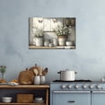 thumbnail image 2 of Rustic Farmhouse Kitchen Wall Art, Vintage Mason Jar and Wildflower Canvas Prints, Country Kitchen Wall Decor for Dining Room, Living Room, Restaurant and Home, 2 of 5