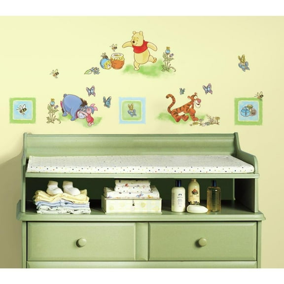 Roommates Winnie the Pooh 41 Big Wall Decals Room Decor Tigger Eeyore Multi Color Stickers RMK1630SCS