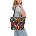 thumbnail image 2 of Xecao Colorful Cats for Tote Bag for Women -Tote Shoulder Bag with A Little Pocket Inside, Perfect for Travel and Work., 2 of 6