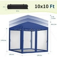 thumbnail image 3 of Pop-Up Screen Tent with Adjustable Height 4/6 Sided Removable Mosquito Net | Portable Outdoor Shelter for Camping, Backyard, Beach | Wheeled Carry Bag Included, 3 of 8