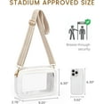 thumbnail image 3 of Clear Bag for Stadium Events, Clear Purse for Women, Stadium Approved Crossbody Handbag for Concerts Sports Fans, 3 of 7