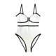 thumbnail image 4 of WILLBEST Trajes de Baño Traje de Baño Para Mujer Cuello Cuadrado Traje de Baño de Color Sólido Para Playa Traje de Baño de Verano Trajes de Baño Cómodos, 4 of 7