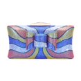 thumbnail image 1 of Bolso de mano de noche Strade Fareast Limited con brillantes diamantes de imitación Azul 19 cm x 11 cm x 7 cm, 1 of 8