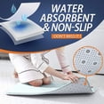 thumbnail image 2 of Memory Foam Bath Rug  24”x36”  Dark Purple  Non Slip Bathroom Mat  Machine Wash, 2 of 7