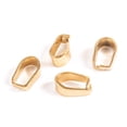 thumbnail image 2 of 100pcs 100pcs Ion Plating(IP) 304 Stainless Steel Snap on Bails Golden 7x4x3mm Inner: 6x3mm, 2 of 3