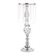thumbnail image 1 of Portavelas de cristal para bodas, soporte para arreglos de mesa, candelabros altos decorativos Plata 70cm, 1 of 9