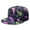 White-68, variant on Retro Paisley Snapback Cap, Flat Brim Adjustable Hat with Exotic Indian Design, Breathable Flat Brim Panel