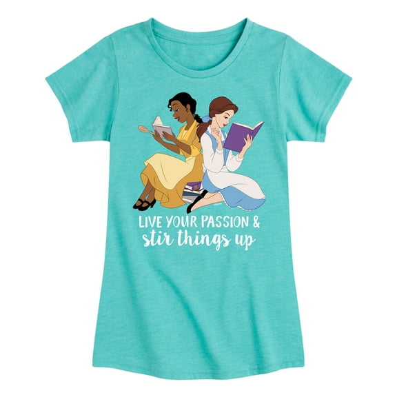 Disney Princess - Live Your Passion - Toddler And Youth Girls Short Sleeve Graphic T-Shirt