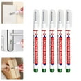 thumbnail image 2 of 5Pcs 20mm Long Head Deep Hole Marker Pen Set, Quick-Dry Waterproof Metal Marking Pen, Multi-Color Woodworking Ink Marker, Ideal for Construction, Woodworking & DIY Project Marking Use, 2 of 4