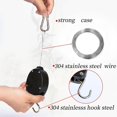 thumbnail image 5 of Retractable Plant Hanger,Plant Pulleys for Hanging Plants,Easy to Raise and Lower,Auto Lock,Heavy Duty, Adjustable Hook for Garden Baskets Pots,Birds Feeder, 2 Pack, 5 of 8