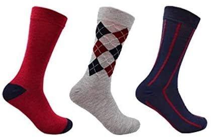 Ben Sherman Men’s Novelty Crew Dress Socks Fun Crazy Cool Colorful Comfortable Cozy High Long Casual Socks 3-Pack