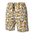 thumbnail image 5 of Naloa Giraffes Head Men's Beach Shorts, Surfing shorts, Swim trunks, Quick Dry Swim Trunks for Surfing Beach Fun - XX-Large, 5 of 9