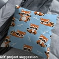 thumbnail image 2 of Castle Fairy Red Panda Fabric by the Yard 3 Yard,Orange Blue Fabric for Sewing,Cartoon Animal Room Decor Fabric by the Yard,Luxury Children Bedroom Decor, 2 of 6