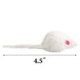 thumbnail image 3 of Yangbaga Fur Mice Rattle 14 Pack Cat Toys Rainbow Mice For Cats And Kittens (14 Pcs Blk&Wht), 3 of 5