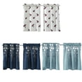 thumbnail image 2 of Kitchen Tiers Curtain Floral Half Drapes Rod valances; Rod Pocket Short Blackout Valances Small Window Drapes, 2 of 7