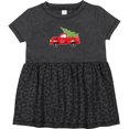 thumbnail image 3 of Inktastic Christmas Vintage Truck with Christmas Tree Girls Baby Dress, 3 of 5