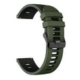 thumbnail image 2 of Flat End Two Tone Silicone Watch Strap 22mm Width Stylish & Durable Fits Most, 2 of 6