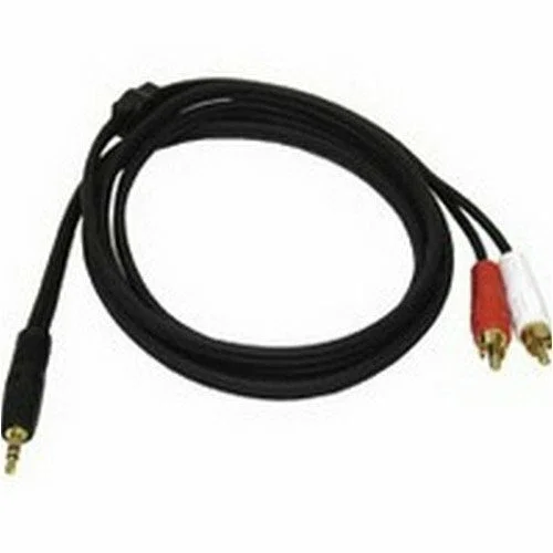 Rca 3.5Mm Audio Stereo Male To 2-Rca Male Audio Cable - 3 Feet Long