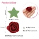 thumbnail image 2 of Uxcell 500pcs Cabezas de Rosa de Espuma 1.4" Flores Artificiales a Granel Sin Tallo con Hojas, Perlas y Diamantes para Manualidades, Rojo Vino, 2 of 5