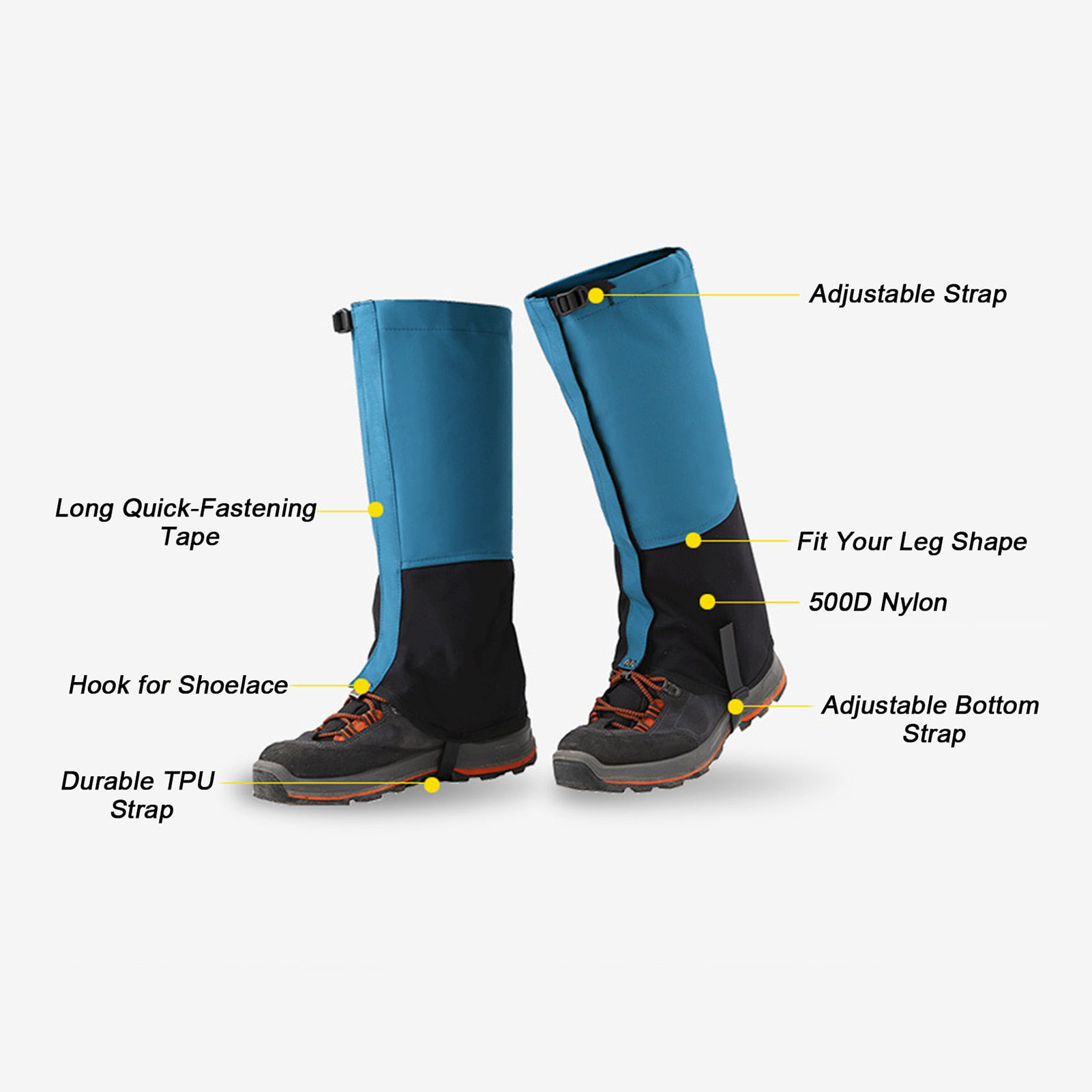 Long Gaiters Thermal Water-resistant Legs Protection Cover Skiing G7B0 
