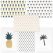 48-Count All Occasions Card Assortment Box Set, Tropical Hawaiian Pineapple & Palm Tree Designs for Birthday Thank You Congrats