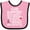 Pink and Black, variant on Inktastic CHD Awareness Month Boys or Girls Baby Bib