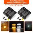 thumbnail image 4 of Speravity Paquete de 2 luces de plástico para espejo lateral automotriz, portátiles, desmontables, izquierda, derecha, impermeables, accesorios para Bombillas para automóviles Speravity VI015950-00B, 4 of 6