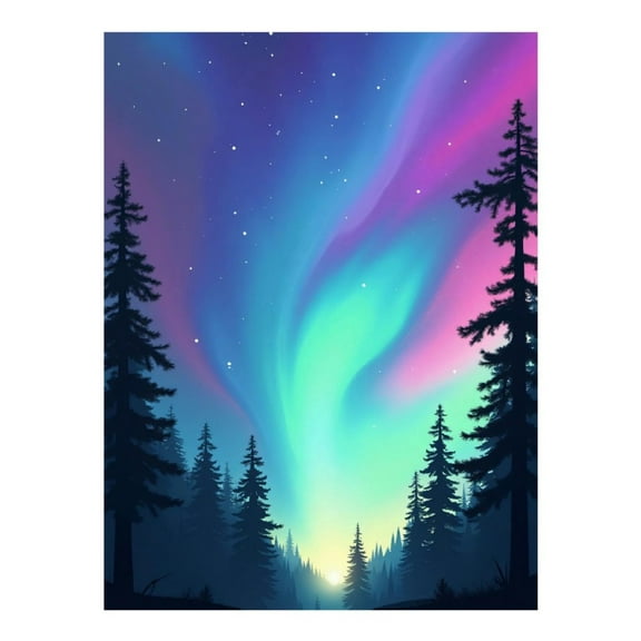 Diamond Art Kit for Adults, Northern Lights Print No.40 Diamond Painting for Adults Beginners, 5D DIY Diamond Art Painting Kits, Colorful Diamond Painting Craft for Home Decor 12x16