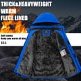 thumbnail image 3 of TACVASEN Men's Winter Ski Snow Outdoor Jacket Waterproof Thick Warm Fleece Lined Coats Bright Blue M, 3 of 7