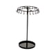 thumbnail image 5 of Soporte para collares con 23 ganchos Salvador organizador de joyas moderno giratorio Negro 21 cm x 36 cm, 5 of 7