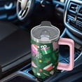 thumbnail image 5 of Merry Christmas 30oz Holiday Tumbler with Handle, Santa Snowman Insulated Coffee Cup with Lid and Straw, Winter Gifts for Women, 5 of 5