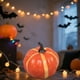 thumbnail image 4 of Decoración de calabaza de Halloween | Adorno artificial de frutas y verduras | Atrezzo de plástico naranja, decoración de escritorio y ventanas | Duradero, fácil de limpiar, de varios tamaños, 4 of 6