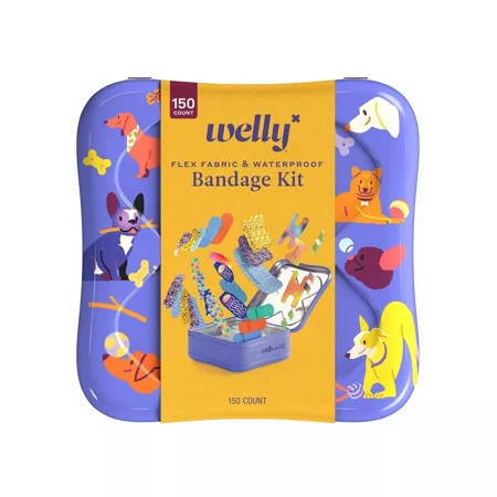 Welly 990328492 Doggies Heroic Bandage Kit 150 Count