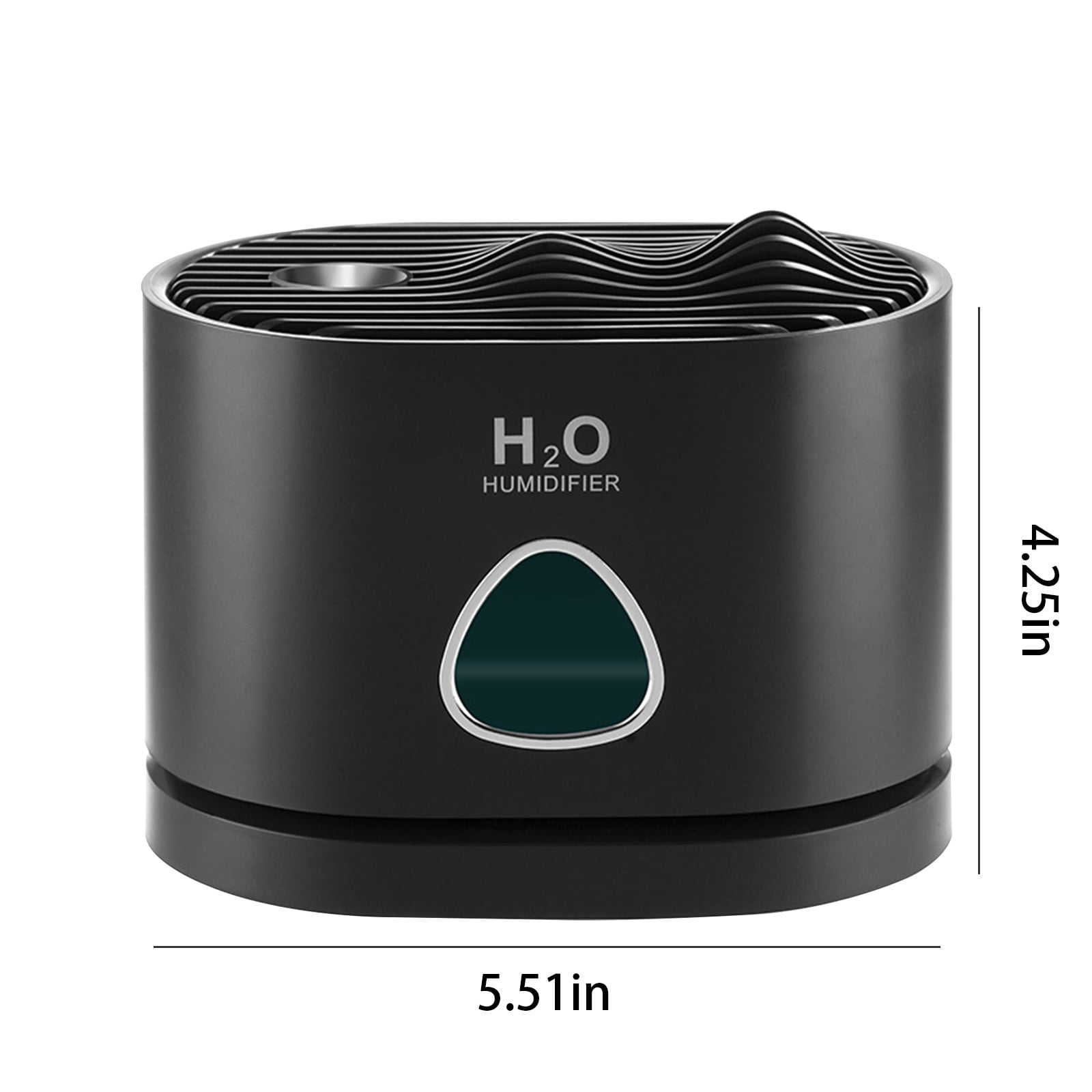 Oggfader Humidifiers for Home Cool Mist Humidifiers For Babies 460ML Quiet And Small Humidifier For Bedroom Nightstand View Space Saving Auto Shut Off With LED Night Light Black