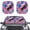 American Flag Eagle Lightning, variant on Jiueut Boho Mandala Flower Paws Print Car Windshield Sunshades 2 Pieces Foldable Auto Sun UV Protector Shades Universal Fit Windshield Sun Shade