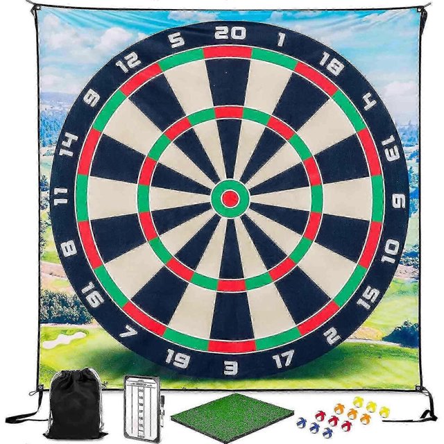 Golf Chipping Game Set, Sticky Golf/Dart Practice Hitting Mats for Indoor Outdoor Kids Adults,100% New