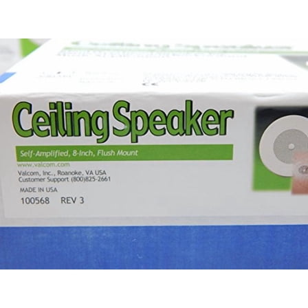 Valcom 1 Watt 1 Way 8" Ceiling Speaker (V-1020C)