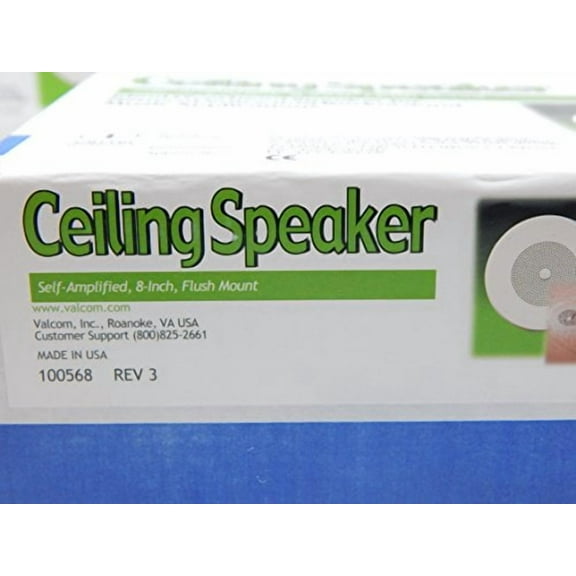 Valcom 1 Watt 1 Way 8" Ceiling Speaker (V-1020C)