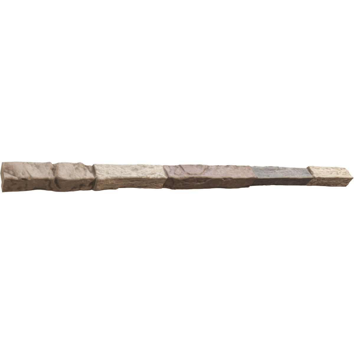 Ekena Millwork 48"W x 2"D x 2"H Universal Trim Sill for StoneWall Faux Stone Siding Panels, Colfax