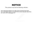 thumbnail image 2 of Transit Auto Front Rear Disc Brake Rotors and Semi-Metallic Pads Kit for Car Volkswagen Beetle GTI K8F-101218, 2 of 11
