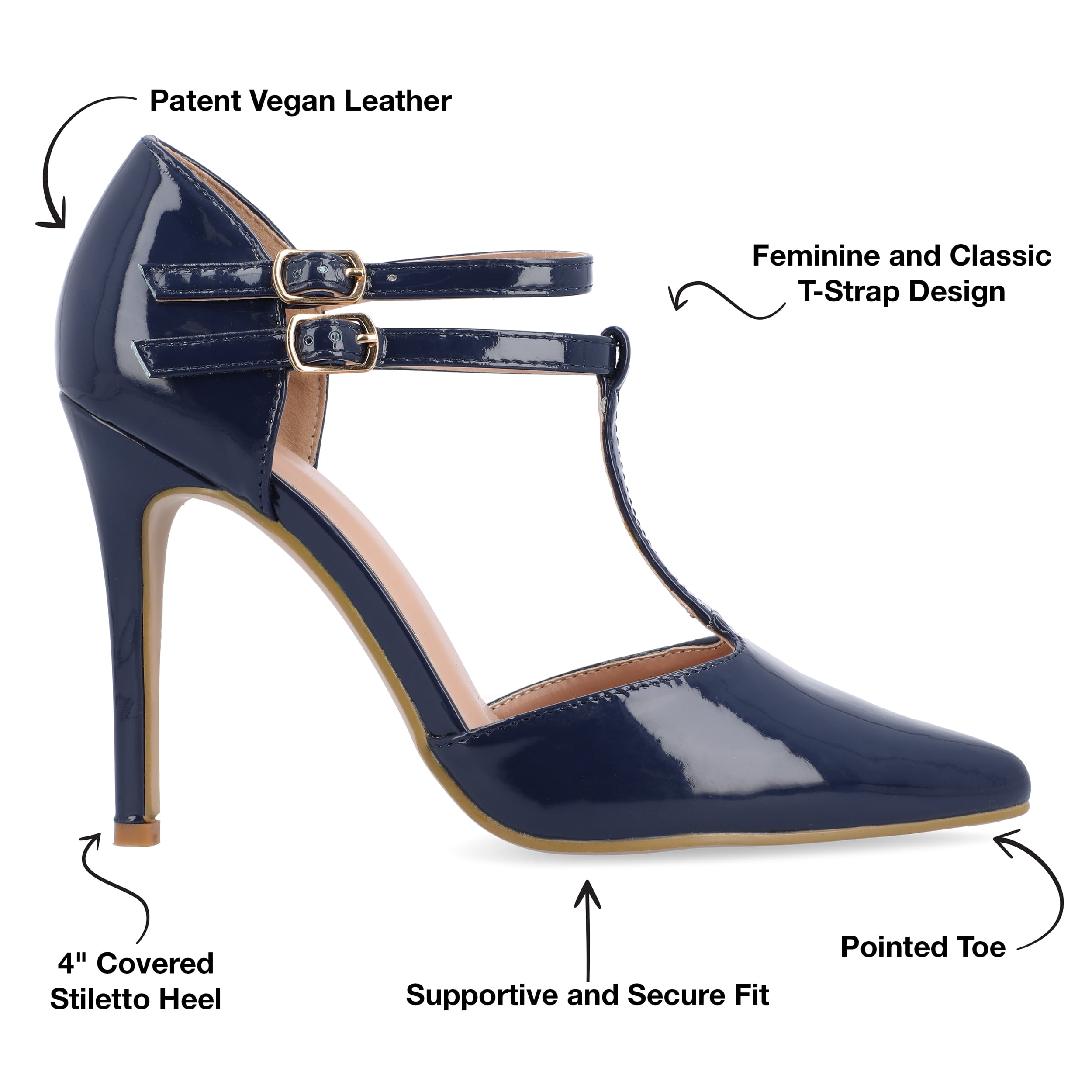 Journee Womens Tru Pointed Toe High Stiletto Pumps, Widths Available