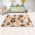 Autumn Bear Pattern Memory Foam Area Rug 60