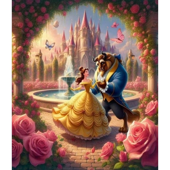 5D Diamond Painting Kits for Adults Beginners,DIY Full Round Drill Diamond Dot Gem Art Kits for Adults,Home Wall Decor 12 X 16 Inch