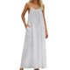 thumbnail image 3 of TaTaai Ladies Casual Loose Fit Backless Maxi Dress Solid Color Sleeveless Round Neck Loungewear with Pockets Gift, 3 of 9