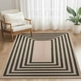 thumbnail image 3 of Modern Geometric Front Door Mat Indoor Outdoor 19.68x31.49 Inch Non Entryway Rug Washable Polyester Carpet for Living Room Patio Farmhouse Mud Dirt Trapper, 3 of 3
